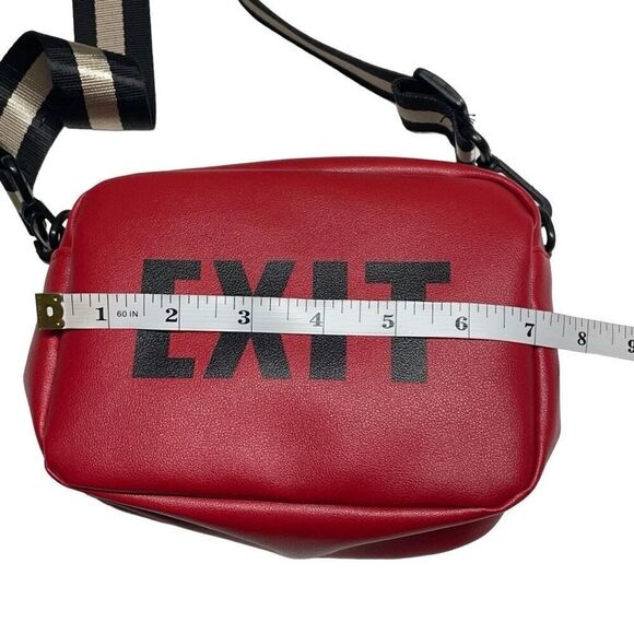 Mini Red Crossbody Exit Bag - Picture 4 of 8